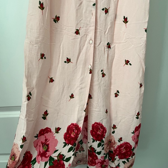 Topshop Floral Border Slip Dress - Picture 3 of 5
